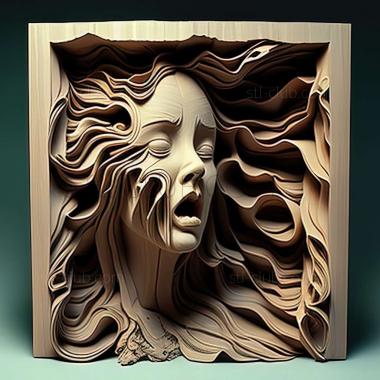 3D модель Эми Креор, американская художница. (STL)